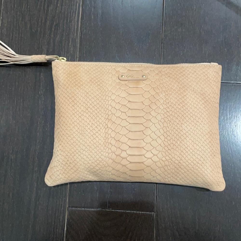 Leather clutch